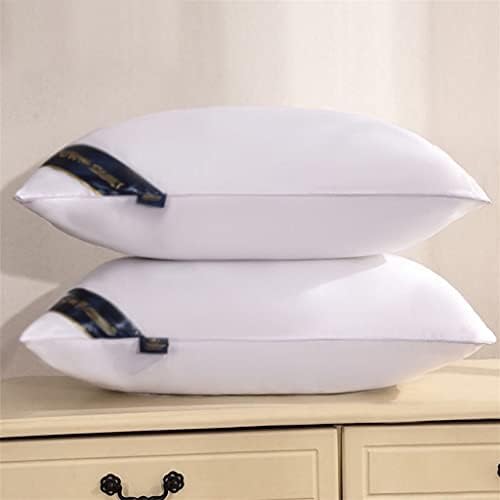 1 Чифт хотелски възглавници за студентски общежития с с едно и двойно възглавници за сън в спалнята (Цвят: бял, размер: One Size)