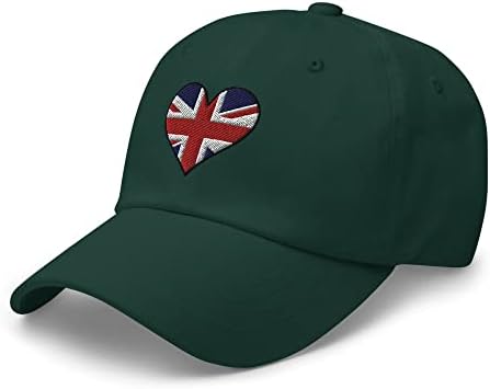 Регулируема папина Шапка с бродерия на Юниън Джак, Шапка с Флага на Обединеното Кралство, Неструктурированная бейзболна шапка, Многоцветен