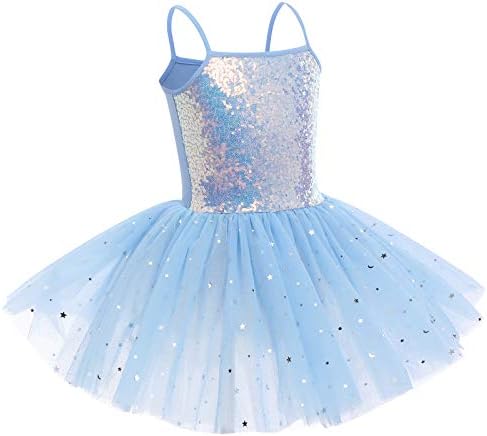 ODASDO/Bodysuits-пакет за Момичета, Танцови Балетные Костюми, Балетное Рокля на Бретелях за Деца, Рокля на Балерина от 3 до 10 Години