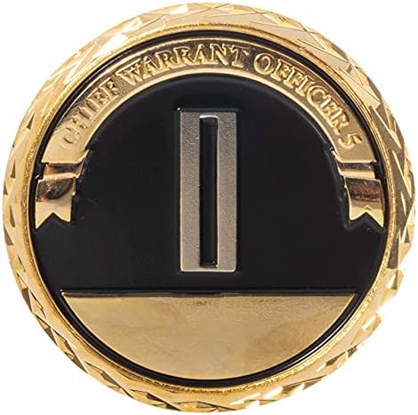 Централен уорент-на офицер от армията на Съединените Щати 5 ранг, Монета на Повикване и Синьо Кадифе Кутия за показване