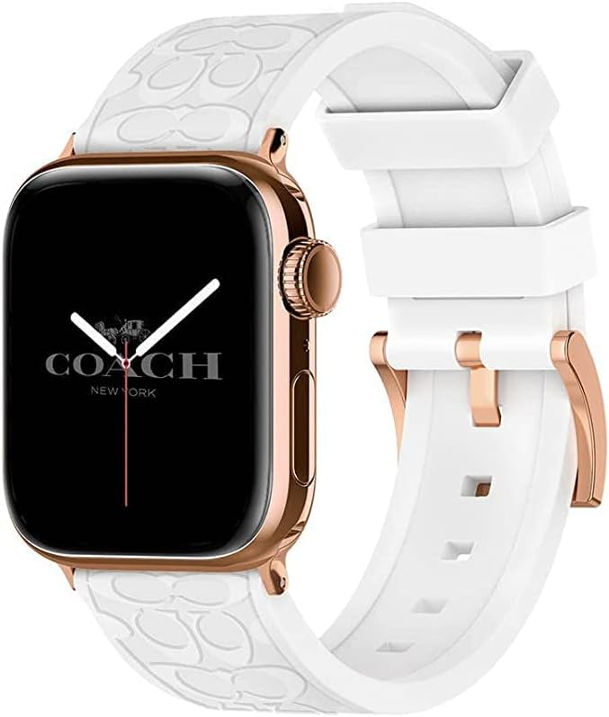 Каишка за женските часа, съвместим с каишка на Apple Watch– За серия 7 6 5 4 3 2 1 SE– Висококачествения силикон -Регулируема надеждна
