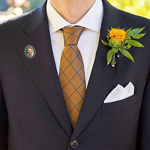 Снимка на Ревера или на Жени за вратовръзката на Младоженеца на Сватбата на Паметника на Жени за Бутониери Въведете своя собствена