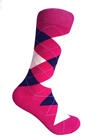 Мъжки чорапи Argyle до средата на прасците, един размер Подходящ за повечето мъжки чорапи 10-13 размер.