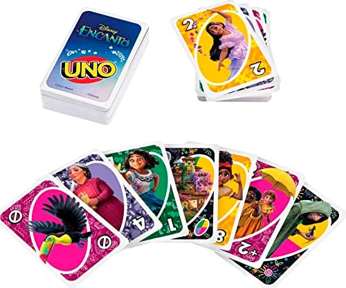 Игра на карти УНО Дисни Encanto За Деца, Възрастни, Семейства и Слот Вечери Със Специални правила За 2-10 играчи