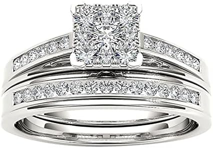 2023 Нов пръстен с инкрустиран цирконий Двойка и пръстени Американски класически бижута европейски пръстен дамски бижута пръстен