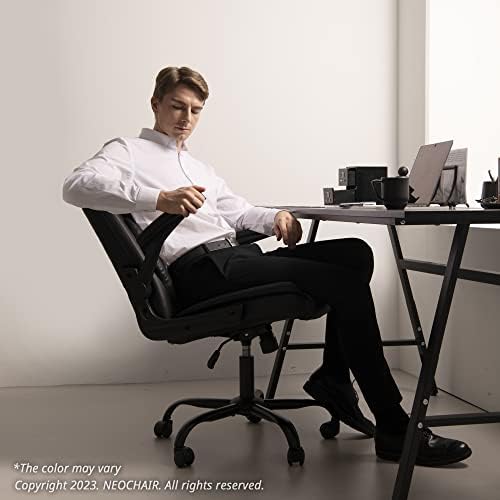 СТОЛ NEO Офис Стол с Регулируема Работно Стол Със Средна облегалка Изпълнителен маса на Удобен стол от изкуствена кожа Ергономичен Игралното стол с подкрепата на об