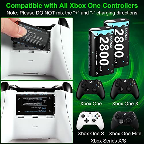 Акумулаторна батерия контролер с капацитет 2800 mah за Xbox One/Xbox Series X/Xbox One S/Xbox One X/Xbox One Elite, Rapthor, Комплект