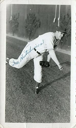 Айра Hutchinson Бруклин Доджърс Бостън Bize Подписа Винтажную снимка 3x6 с / JSA COA - Снимки на MLB с автограф