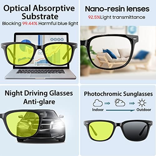 Слънчеви очила Blackview за жени, Очила с синя светлина, Блокер 99,44% синя светлина за компютър/ телефон / тв, защита от uv