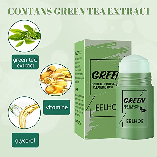 Зелена маска-стик EELHOE, Маска-стик от зелен чай EELHOE, Маска-стик EELHOE, Маска-стик за дълбоко почистване от зелен Чай EELHOE,