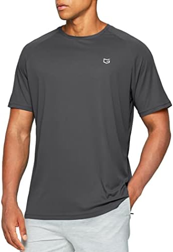 Мъжки t-shirt Dry Fit с Къс Ръкав и Кръгло Деколте, Леки Ризи за Мъже, Спортни Ежедневни Спортни