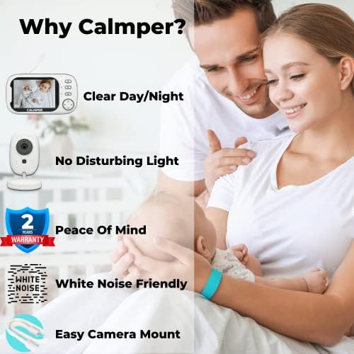 Видеоняня CALMPER с камера и аудио - следи бебето на далечни разстояния, Без Wi-Fi-радионяни - Бебефони с камера - бебето следи