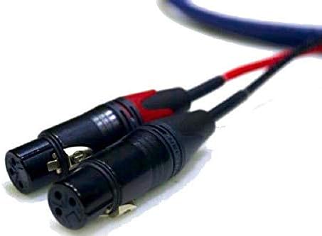 Професионален тежкотоварни Студиен Етап съединител ръчно изработени, 2-Лентов Блокирани кабел Стан, 2 щепсела Neutrik 3-Pin XLR,
