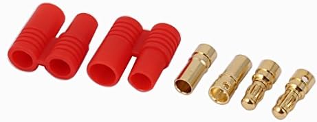 Аудио кабел Aexit Електрообзавеждане на Червено Златен Тон на Винт Тип Двойна 3,5 мм Конектор тип Банан 2 Двойки