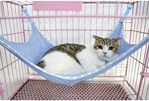 Подвесная Легло-Хамак в Клетка от Дишаща Мрежа Polytree Summer за Домашната Котка - Розов L