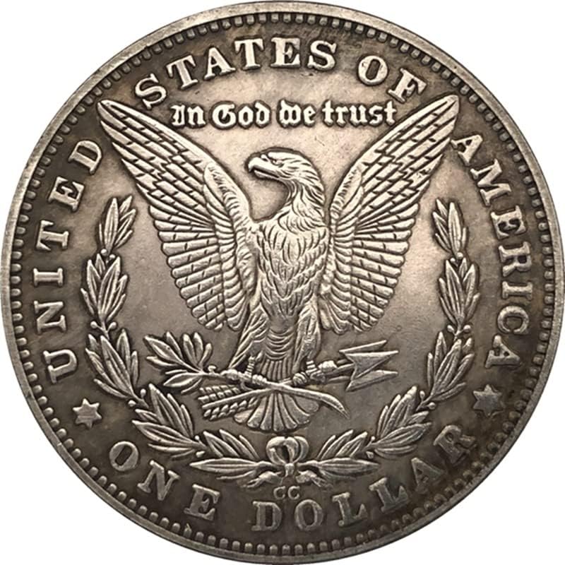 38 ММ Антични Сребро Доларова Монета Американски Морган Скитник Монета 1878CC Занаят 130