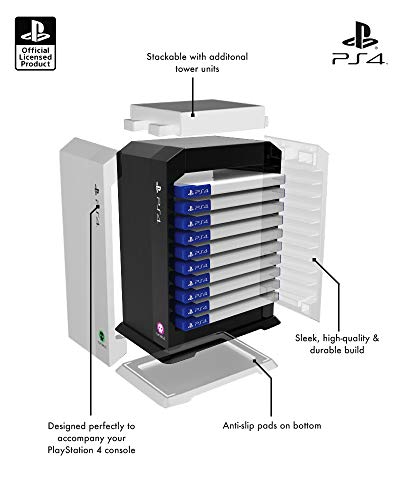 PS4 - Кула за съхранение на игри премиум-клас (Мухльо)