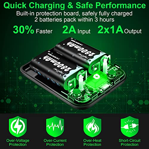 Акумулаторна батерия Rapthor 2800 ма със зарядно устройство за Xbox One/X Series|S/Xbox One S/Xbox One Elite/Xbox One X Комплект