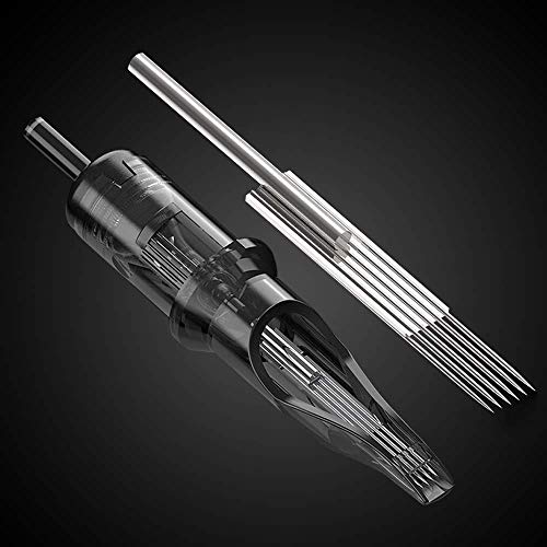 Romlon Pen Machine Kit Професионален - Дръжка за Роторной Машини Led Източник на Захранване 100 бр. Касети с мастило 10 бр. Фалшива