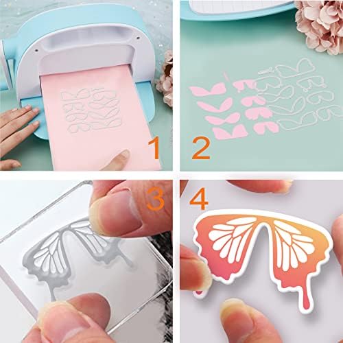 ОРИГАЧ 3D Печати с пеперуди и Печати за Направата на Картичките си САМ Албум за Scrapbooking Декоративен