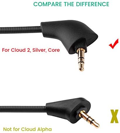 Подмяна на микрофона Cloud 2 за Kingston HyperX Cloud II Pro Silver за PS4 / Xbox One - Комплект от 2 теми, барабани микрофон за