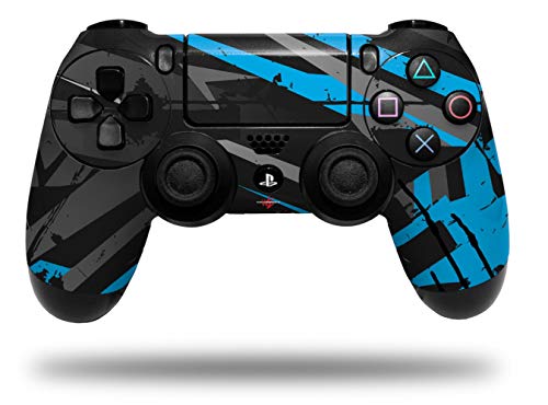 Обвивка WraptorSkinz е съвместим с контролера на Sony PS4 Dualshock PlayStation 4 Original Slim и Pro Baja 0014 Blue Medium (контролер