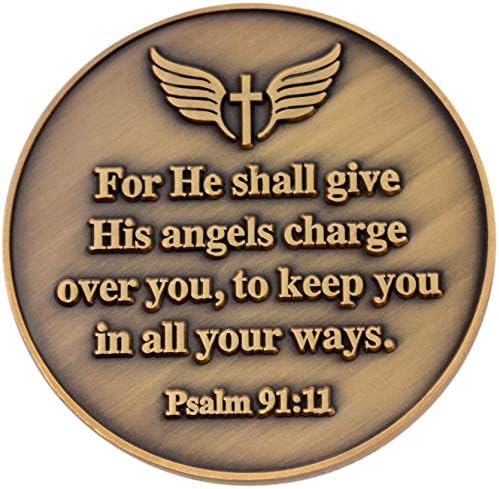 Монета Ангел-пазител на Кристиан предизвикателство, Обемна опаковка от 3 броя на Контролния Знак на увереност и Мир, изложения за