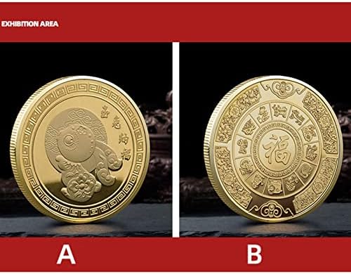 Възпоменателна Монета Naysku с Китайското Зодиака Заек 2023, Сувенирни Монети с Образа на Щастливия Заек, Монета За спомен С Двустранно