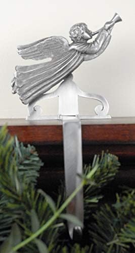 Liberty Пютър Ангел с Рога Коледна Закачалка за Отглеждане Произведено в САЩ