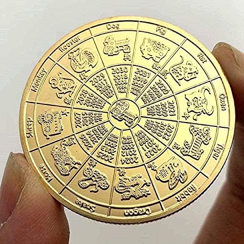 2020 Година Генгзи Зодиакални Годината На Плъха Животно Златна Колекция Възпоменателни Монети На Коледната Златна Монета Благоприятна