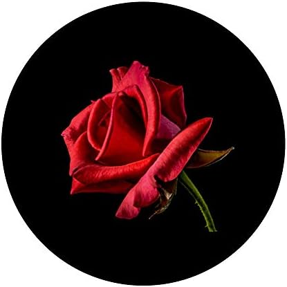 Идея за подарък от Червени Рози с черен Модел PopSockets С възможност за смяна на PopGrip