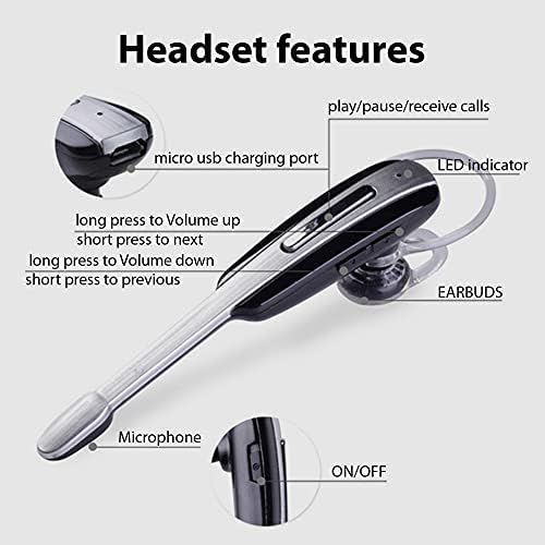Слушалки TEK STYZ е Съвместим с wi-fi ухо Realme X9 in Ear Bluetooth с шумопотискане (Бял /Златен)