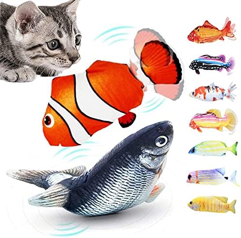 играчки за котки Играчка за котки, Имитирующая зареждане на Риба, коча билка, Дъвчене за домашни любимци, Интерактивни играчки за