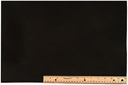 Опасни направления Обрезок Дантели на Парче Кожа От Черна Телешка кожа, 12 X 18 L200