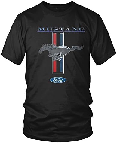 Мъжка тениска с логото на Ford Mustang от Amdesco, Официално Лицензиран дизайн на Ford