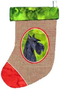 Коледни чорапи за шотландски териер Carolin's Treasures SS2037-CS, 11 x 18, Многоцветен