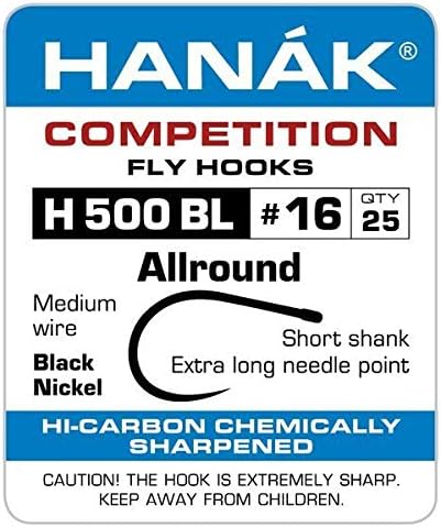 Hanak Competition H500BL - Тежък Извита Кука Nymp Без Чакъла