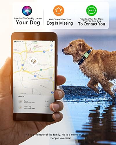 Титуляр яка за кучета yiliuoer Airtag Силиконов калъф за яка за кучета от 2 опаковки, Калъф за GPS проследяване за кучета Apple