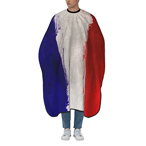 Ретро Флаг на Франция 3D Печат на Професионални Фризьорски салон Наметало За Подстригване Салонная Наметало Фризьорски Престилка