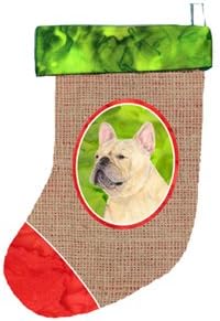 Carolin's Treasures SS2018-Коледни чорапи за френски Булдог CS, 11 x 18, Многоцветен