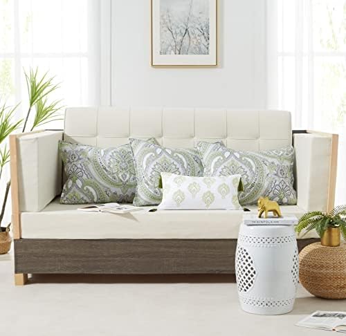 Southshore Fine Living, Inc. Лек комплект от 6 ватирани покривала за дивани, включващ в себе си два ватирани одеала с петна Пейсли,