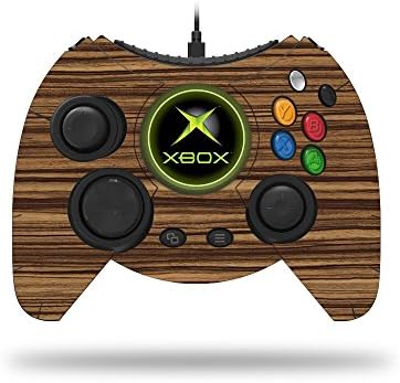 Корица MightySkins, съвместима с контролер на Microsoft Xbox One Hyperkin Дюк - Тъмно дърво Зебра | Защитно, трайно и уникално винилови настилки | Лесно се нанася и е оттеглено | Произв?
