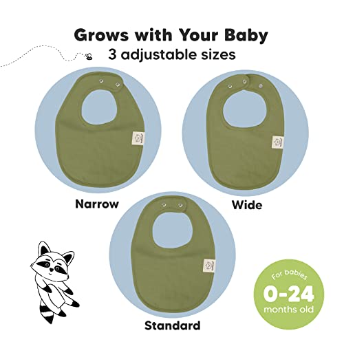 KeaBabies 8 опаковки, органични бебешки нагрудников за момичета и момчета и 5 опаковки органични муслиновых бебешки кърпички от
