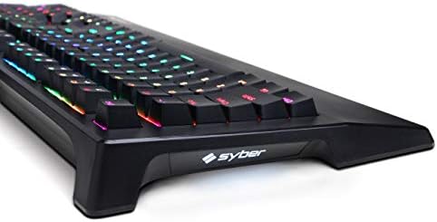 Ръчна Детска клавиатура CyberPowerPC Syber K1 SKMBL200 RGB с Механични ключове Kontact Blue (Щелкающими)