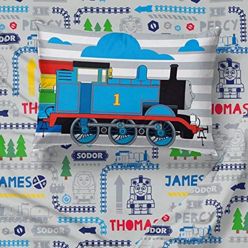Комплект спално бельо за деца Jay Franco Thomas & Friends Stitch in Time от 4 теми - Включва в себе си одеяла и кърпи, спално бельо - Сверхмягкая, устойчив на избледняване, микрофибър (оф