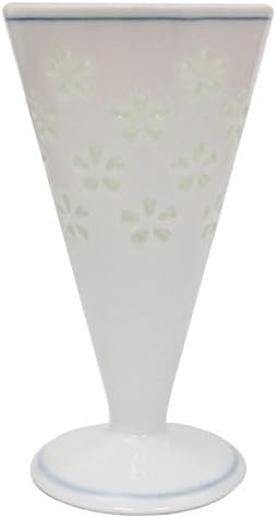 Чаша на ечемичени вино Hasami Фаянс 06115 Tanshin Kiln, Изпълнен с Хрустальным цвете, Малка (с Подарък кутия)